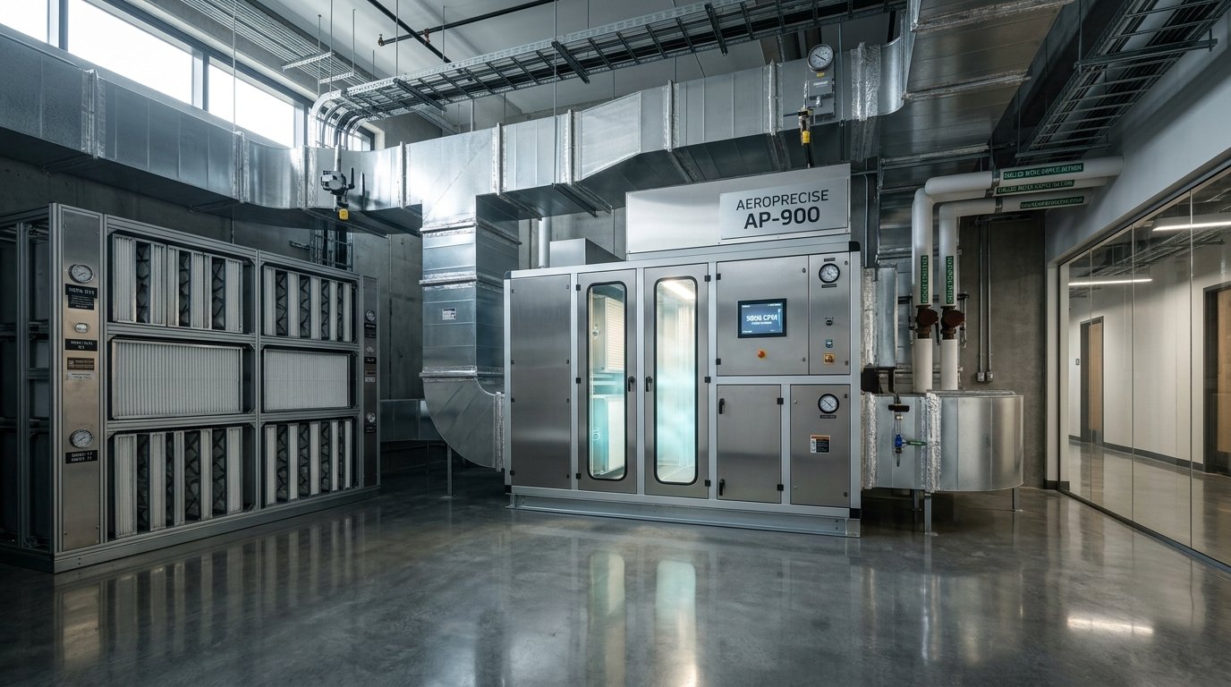 Commercial Central AHU Mechanical Plant Room in Malaysia
